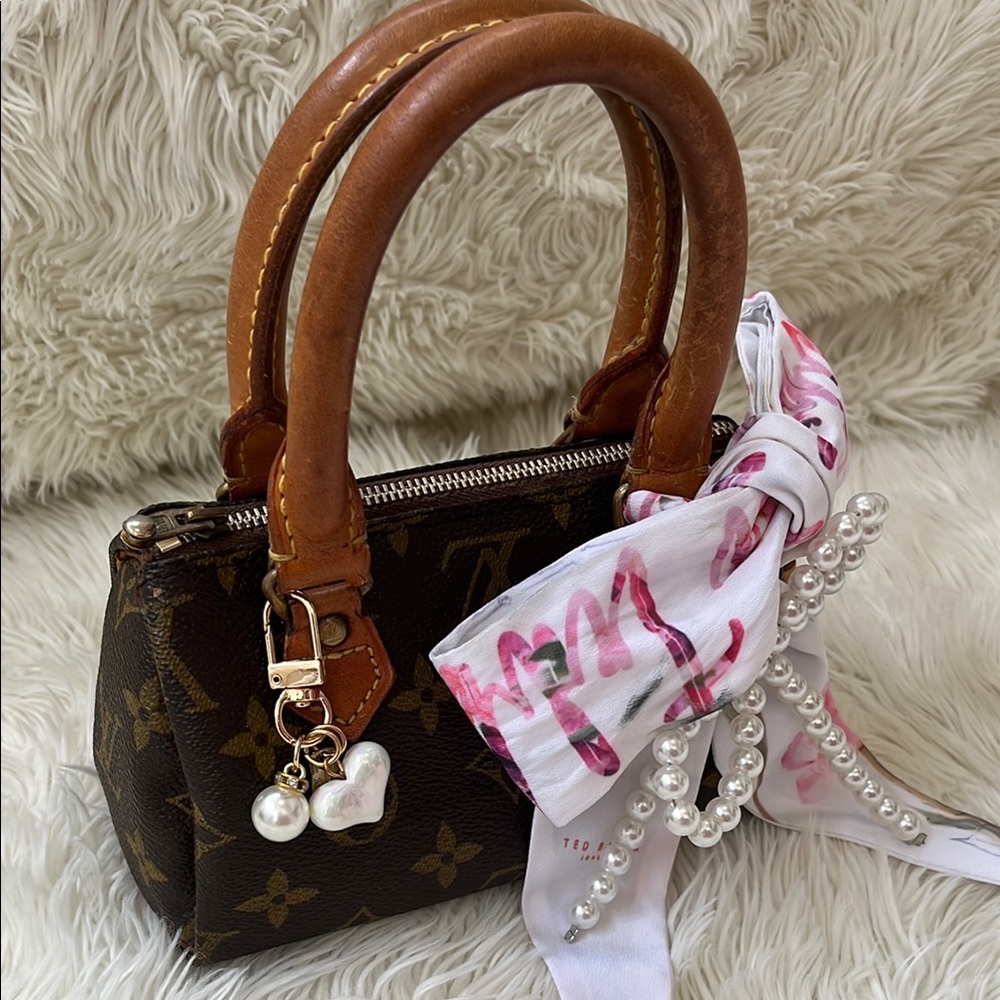 Louis Vuitton Speedy Nano Mini Top Handles LV Monogram Tote Bag - Picture 3 of 15